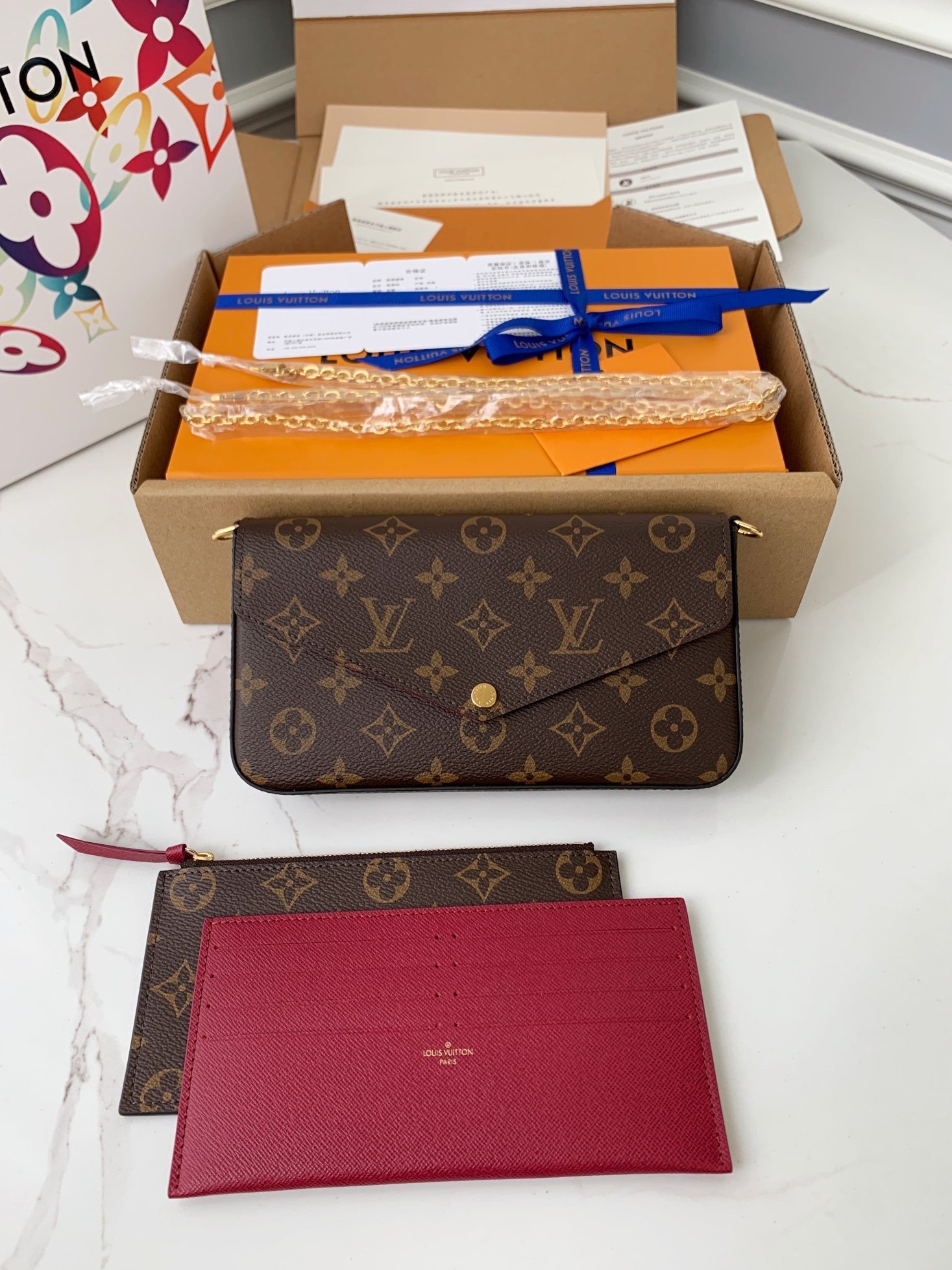 L X V  POCHETTE FELICIE M61276  21cm