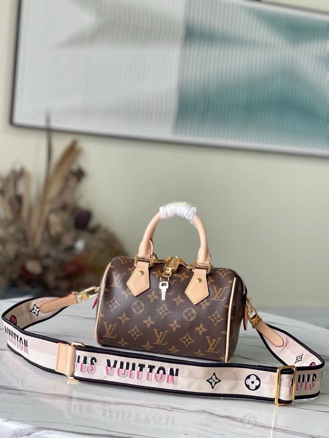 L X V  SPEEDY BANDOULIÈRE  M46222 size：20.5x13.5x12cm（Multiple colors）