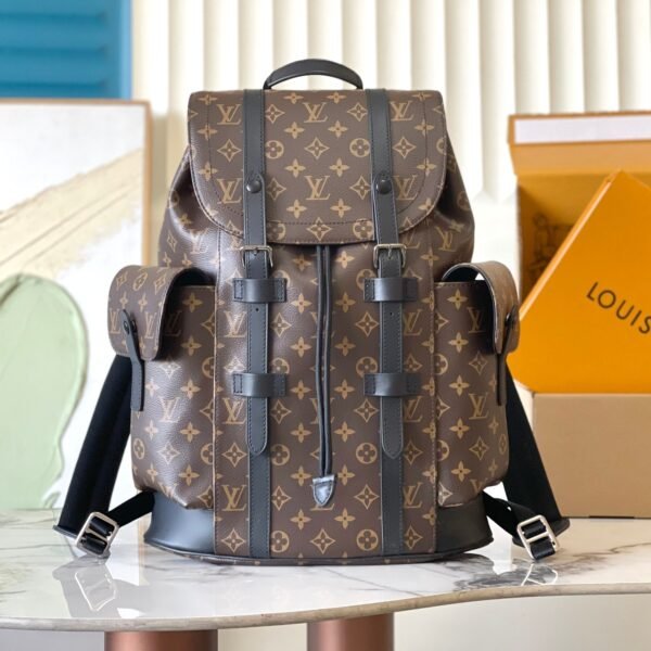 L X V Medium-sized men’s matching colored backpack M40350 Size:38*44*21cm(Multiple colors)