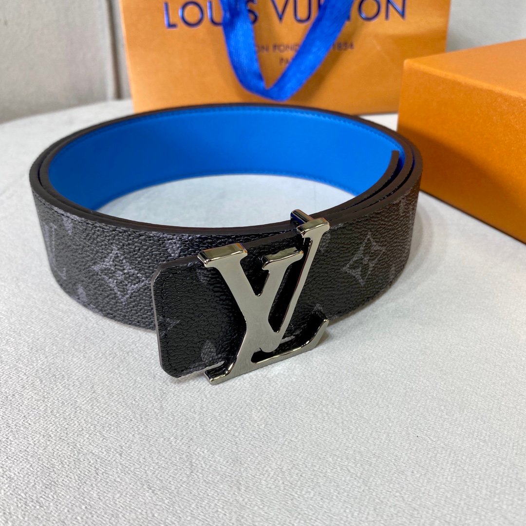 L X V  40mm Black Blue BeltSUNGLASSES