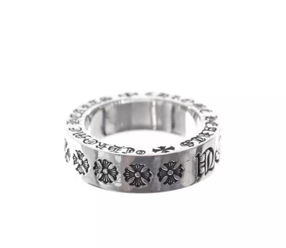 Chrome hearts Fuck Word Band Ring, Sterling Silver 925
