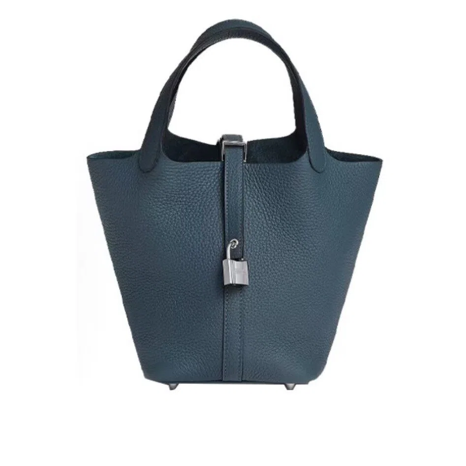 Hermès Picotin Lock 18 Prussian blue