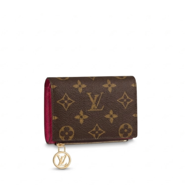M83603 LouisV Portefeuil Lisa Wallet Monogram Canvas Red (9×11.5×1.5cm)