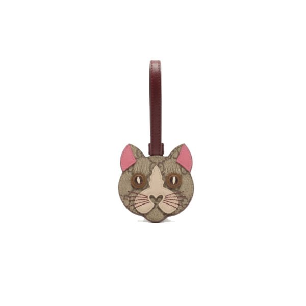 GUCCI CAT-SHAPED BAG CHARM 821812 Emblem(7*8CM)