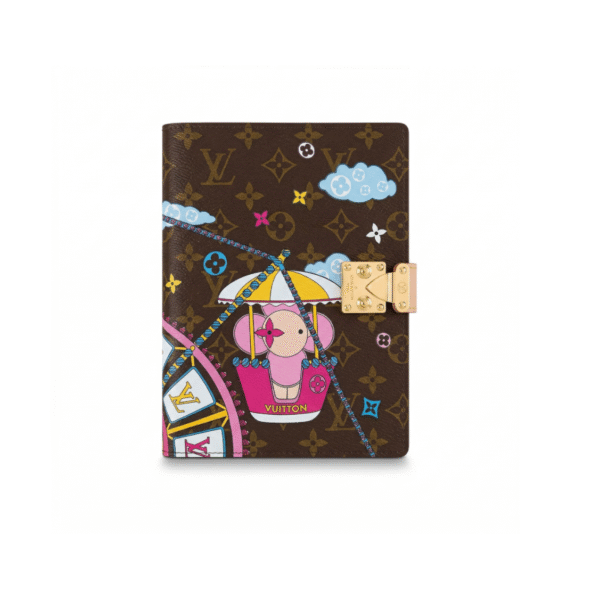 LV Notebook with Monogram Embossed & Color Painted Patterns