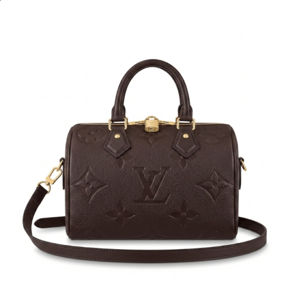 LouisV M14043 Speedy Bandoulière 25 Chocolate Empreinte (25x19x15cm)