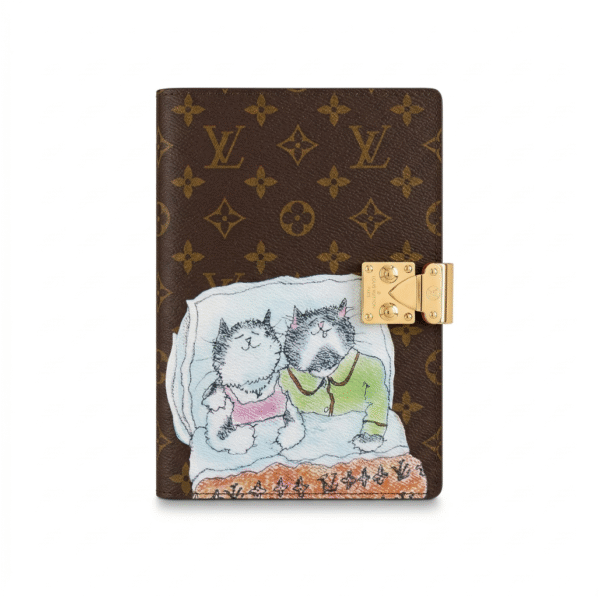 LOUIS VUITTON New LV Notebook With Monogram Embossed & Color Painted Patterns