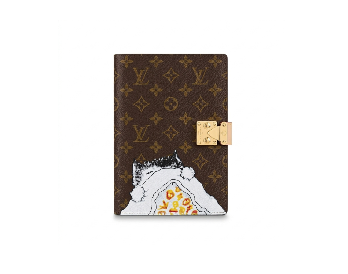 LOUIS VUITTON New LV Notebook With Monogram Embossed & Color Painted Patterns
