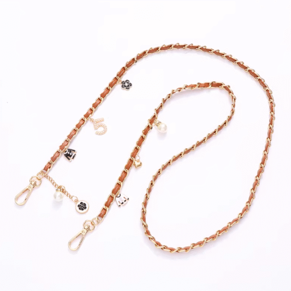 Chanel-Style Pearl Bag & Phone Chain Strap