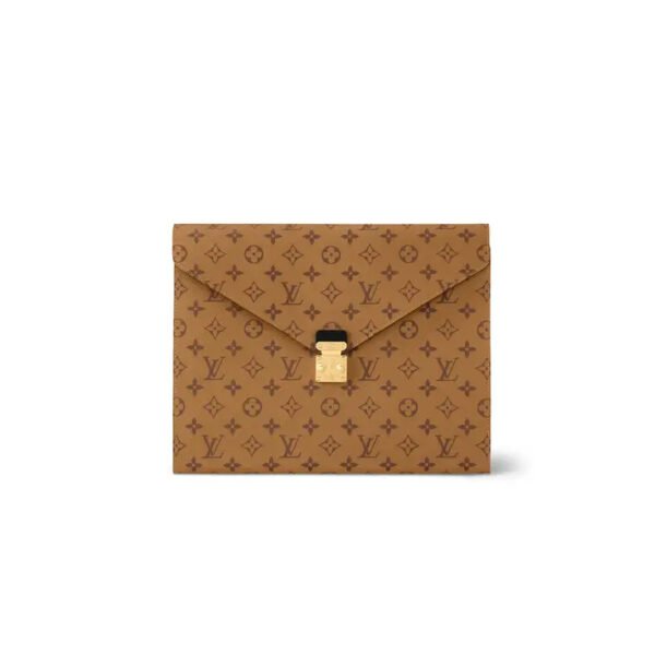 Gl0271 Louis V Monogram Canvas Mark Folder Laptop pouch (1.4 x 10.2 x 12.8 inches）