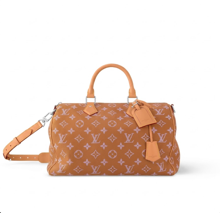 LouisV M11569 Speedy P9 Bandouliere 40 Orange Suede (40x26x23cm)