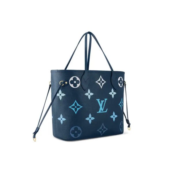 LOUIS VUITTON LV Neverfull MM Blue Tote Bag M46514 (31×28×14cm)
