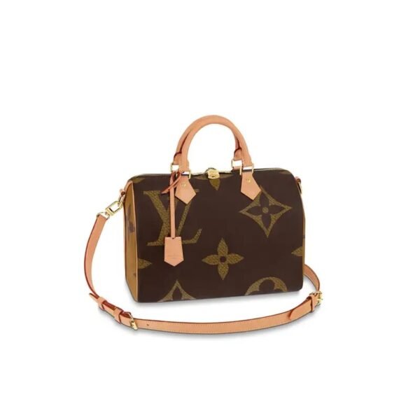 LouisV M44601 Speedy Bandouliere 25 Monogram Reverse Yellow Leather (25x19x15cm)