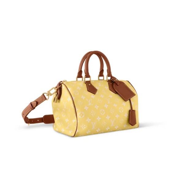 LouisV M15242 Speedy Bandouliere 30 Yellow Brown Monogram Cowhide (32x22.5x18cm)