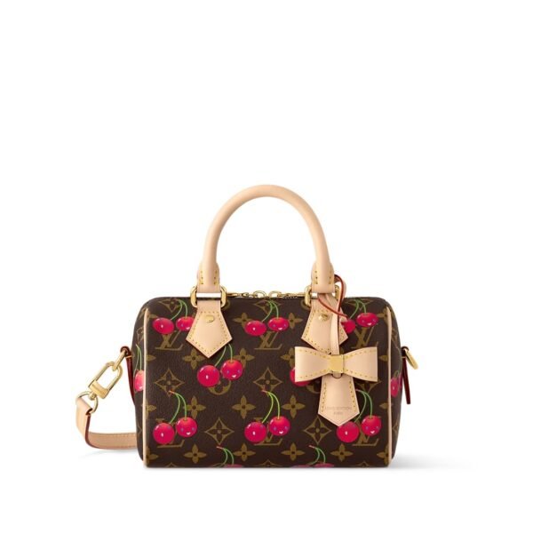 LouisV M13094 Speedy Bandouliere Cherry Monogram Canvas (20.5x13.5x12cm)