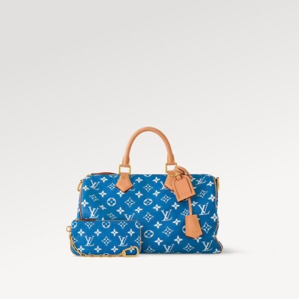 LouisV M24418 Speedy P9 Bandouliere 40 Monogram Leather (40x26x23cm)
