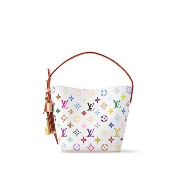 LouisV M13089 All In BB White Multicolor Rainbow Monogram (16x12x18cm)