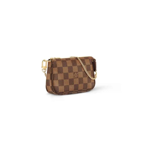 LouisV N58009 Mini Pochette Accessories Damier Ebene Canvas (15.5x10.5x4cm)