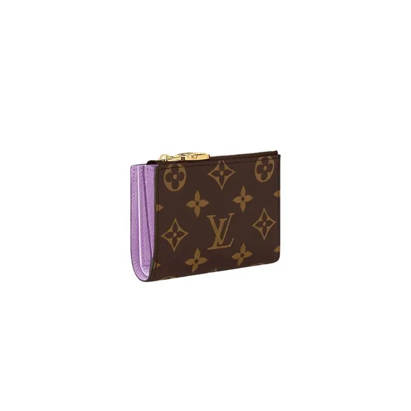 LouisV M83603 Portefeuil Lisa Wallet Monogram Canvas Purple Blue (9×11.5×1.5cm)