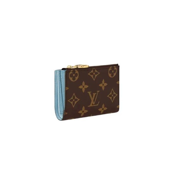 LouisV M83603 Portefeuil Lisa Wallet Monogram Canvas Light Blue (9×11.5×1.5cm)