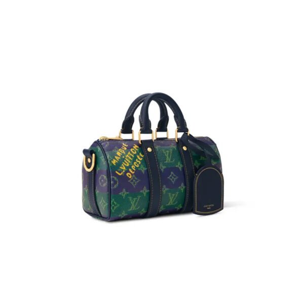 LouisV M12684 Keepall Bandoulière 25 Monogram Surfin' Canvas Green (25.0×15.0×11.0cm)