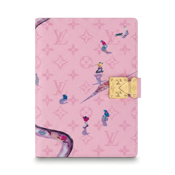 LOUIS VUITTON New LV Notebook With Monogram Embossed & Color Painted Patterns