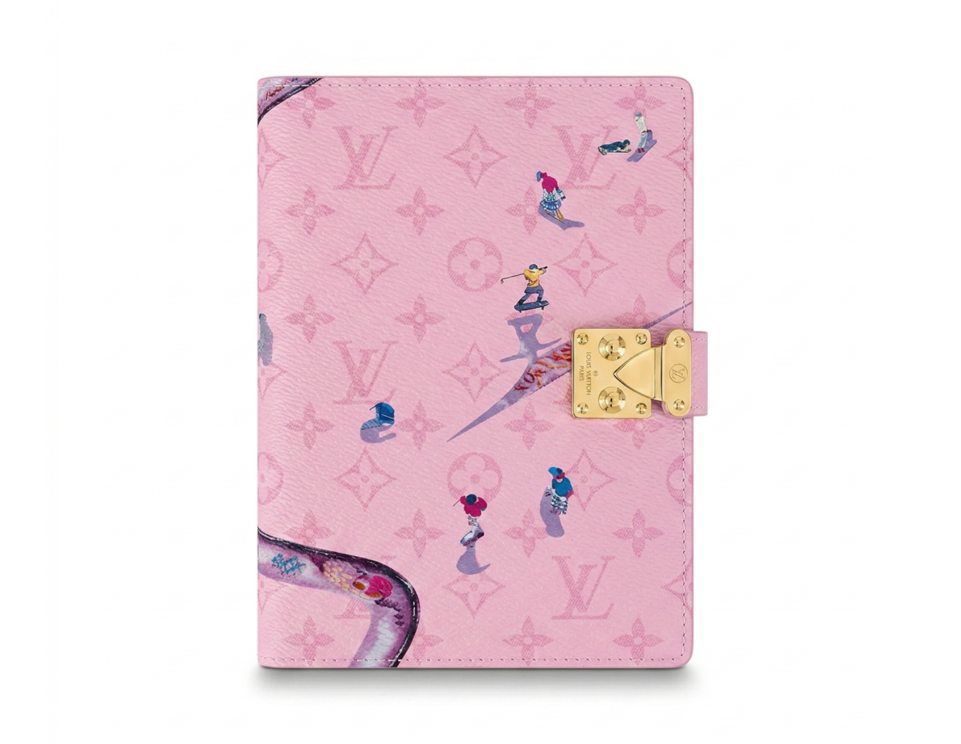 LOUIS VUITTON New LV Notebook With Monogram Embossed & Color Painted Patterns