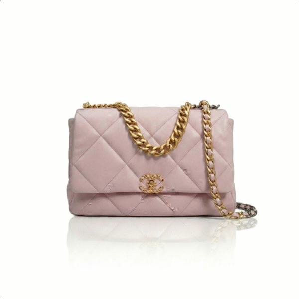 AS1161 COCO 19 Flap Bag Pink Mixed-Metal Hardware (26*9*16mm)