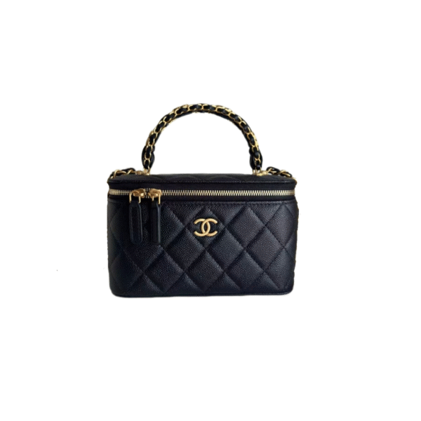 AP4799 coco MASTER CRYSTALS TOP HANDLE VANITY black (17*9.5*8cm)