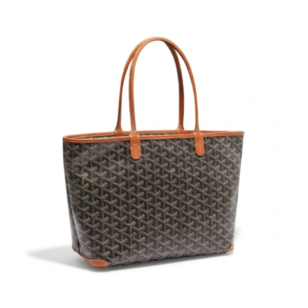 020186 Goyard Tote Bag - Premium Top-Grain Leather -M-brown (35x27x14cm)