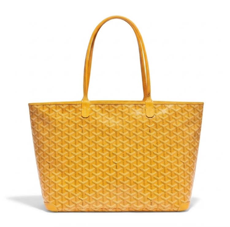 020186 Goyard Tote Bag - Premium Top-Grain Leather -M-yellow(35x27x14cm)
