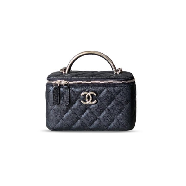 COCO 25P Enamel Handle Long Box Black Silver（ 9.5x17x8cm）