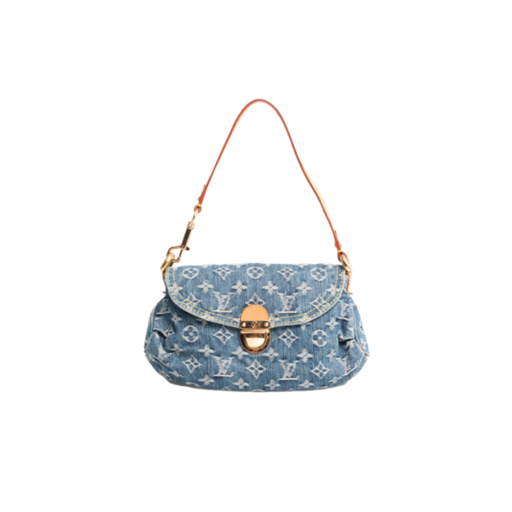 M95050 LOUIS VUITTON MASTER DENIM MONOGRAM DENIM PLEATY (26*15*9cm)