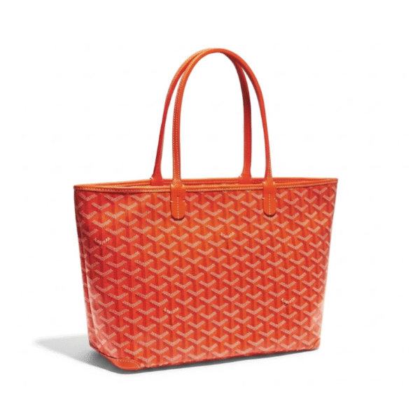 020186 Goyard Tote Bag - Premium Top-Grain Leather -M-ORANGE(35x27x14cm)