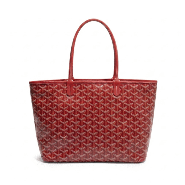 020186 Goyard Tote Bag - Premium Top-Grain Leather -M-RED(35x27x14cm)
