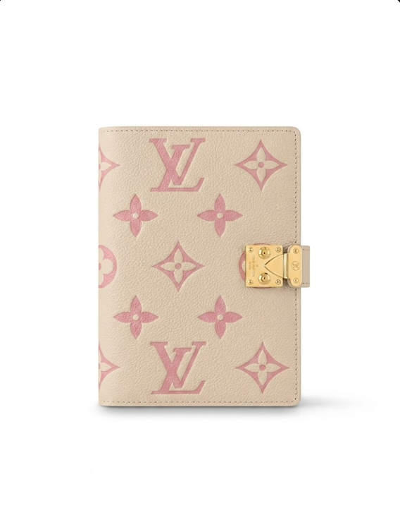 LOUIS LUITTON Notebook Cover Paul Planner(20*14)beige/pink