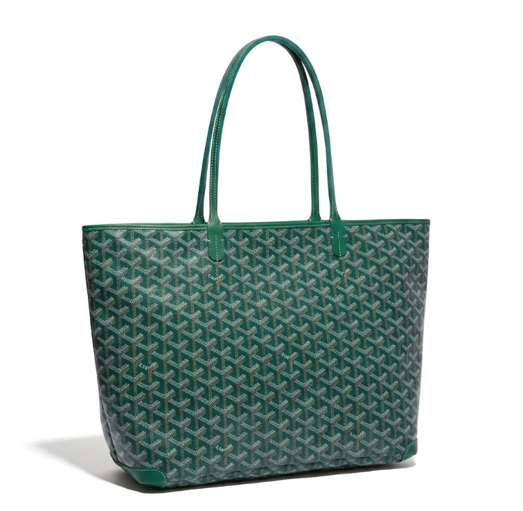 020186 Goyard Tote Bag - Premium Top-Grain Leather -M-green(35x27x14cm)