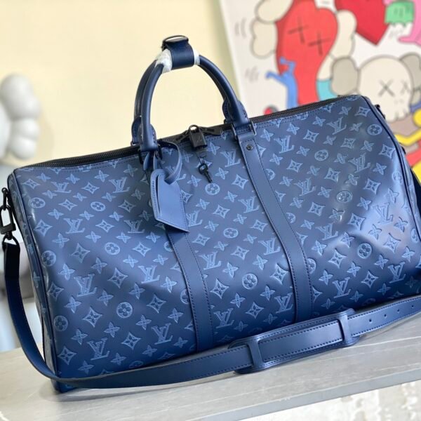 LouisV M45731 Keepall Bandoulière 50 Monogram Shadow (50.0x29.0x23.0cm)