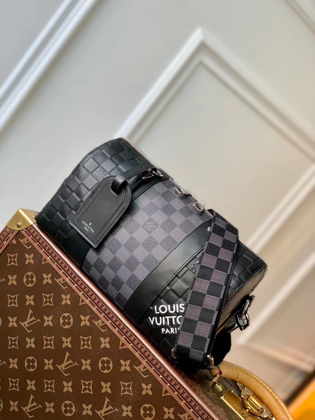 LouisV N40452 City Keepall Damier Infini (27x17x13cm)