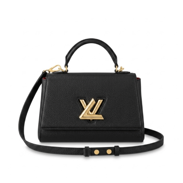 M57093 LouisV Twist One Handle Bag – Black, 25 × 17 × 11 cm