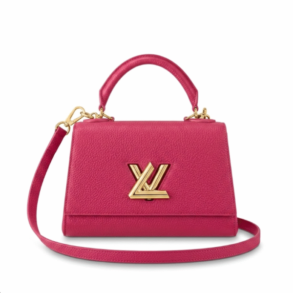 M57096 LouisV Twist One Handle Bag – Pink, 25 × 17 × 11 cm