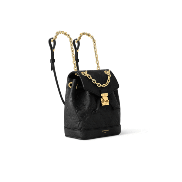M14549 LouisV Nano Noé Bag – Black, 15 × 10 × 19 cm