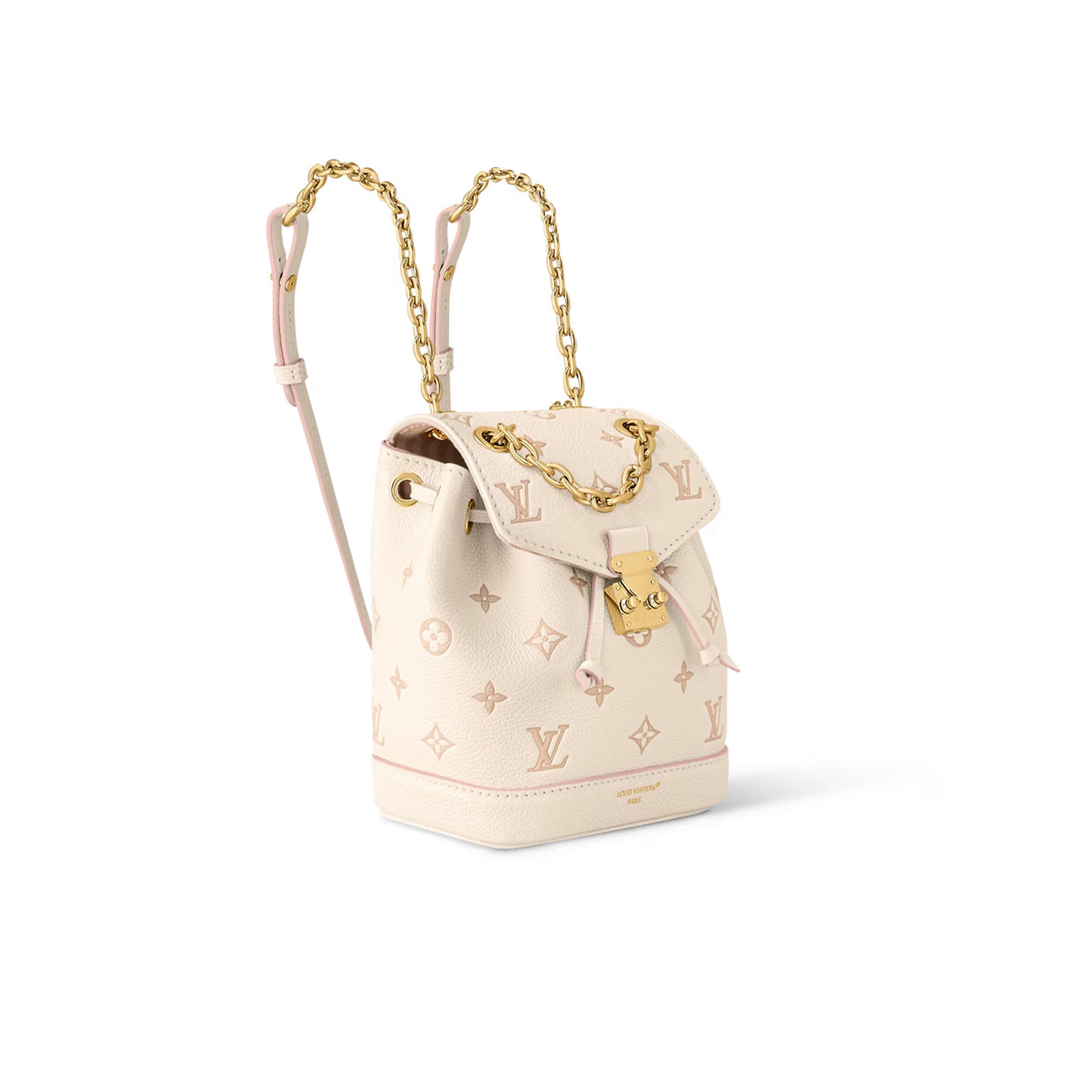 M13656 LouisV Nano Noé Backpack – Cream, 19 × 15 × 10 cm
