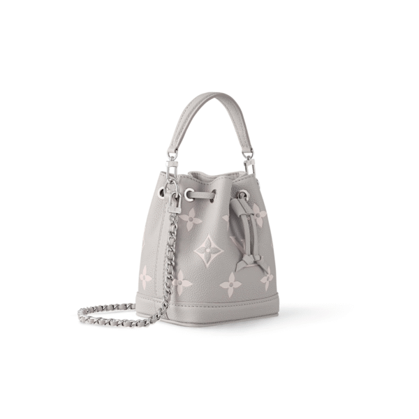 M14224 LouisV Nano Noé Bag – Taro Purple, 16 × 13 × 10 cm