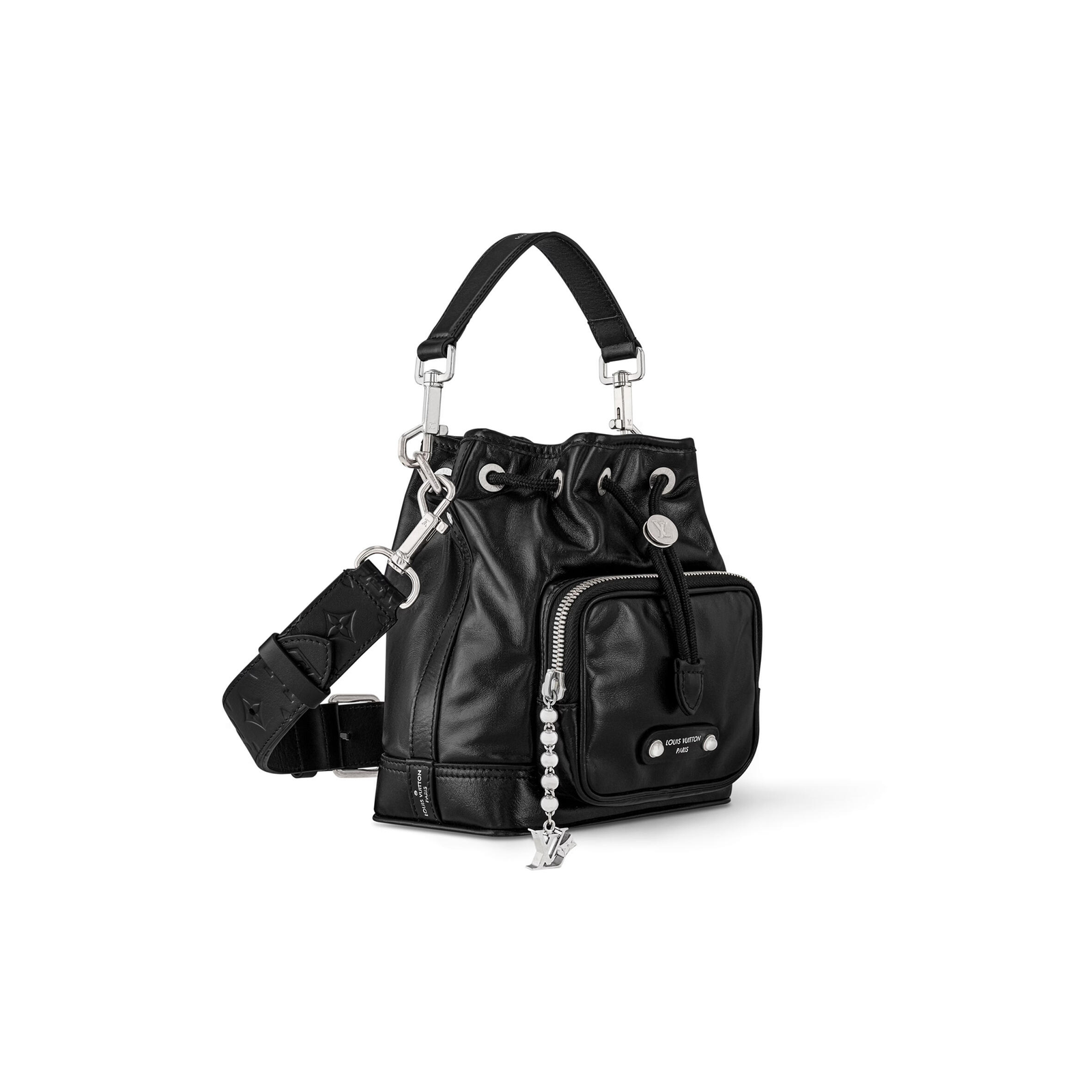 M13985 LouisV Noé Cargo Bag – Black, 24 × 16 × 22 cm