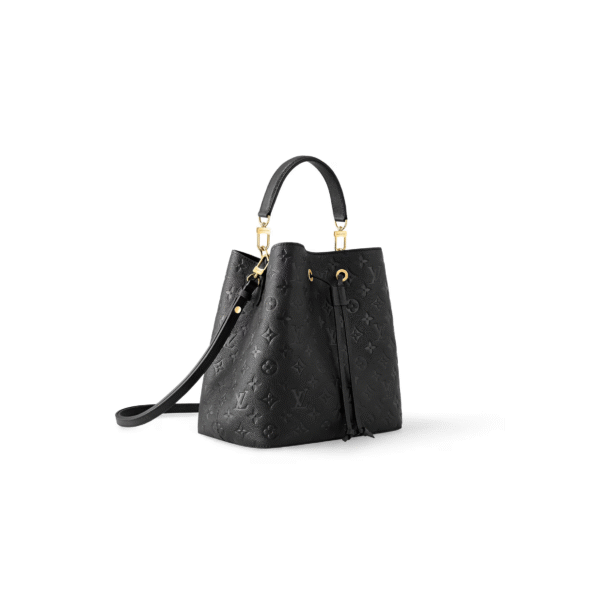 M45256 LouisV NéoNoé MM Bag – Black Monogram Empreinte, 26 × 26 × 17.5 cm