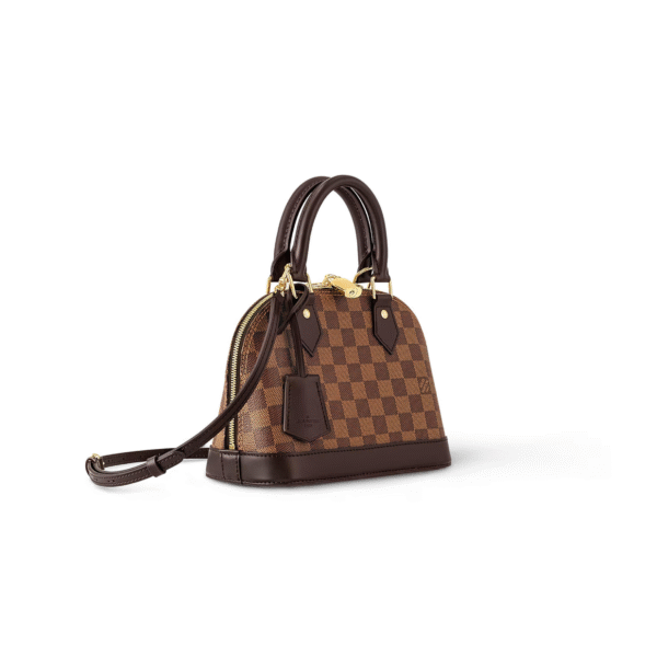 M40606 LouisV Alma BB – Damier Ebene, 25 × 19 × 12 cm