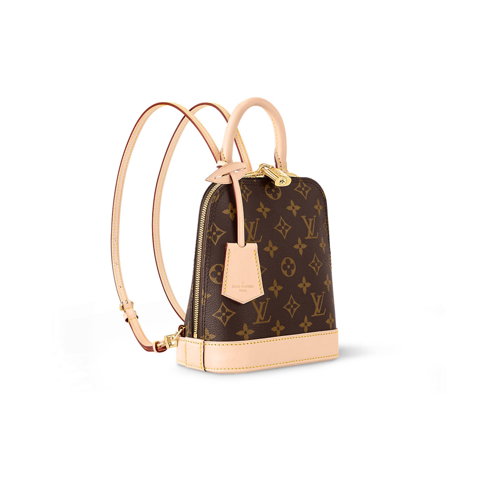 M47132 LouisV Alma Backpack – Monogram, 20 × 15 × 10 cm