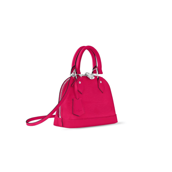 M11382 LouisV Alma BB Bag Rose Pink Epi Leather Classic 23.5 × 17.5 × 11.5 cm