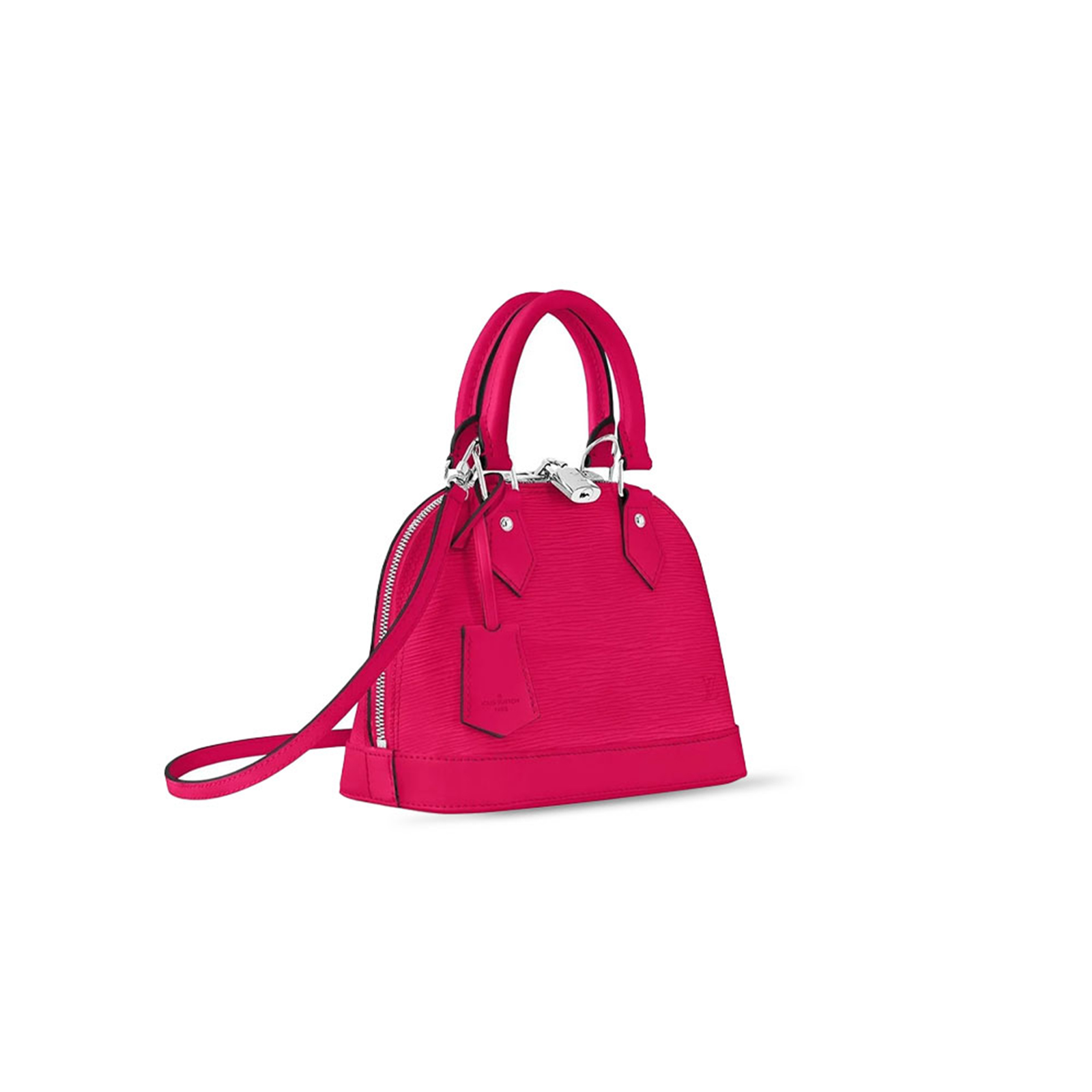 M11382 LouisV Alma BB Bag Rose Pink Epi Leather Classic 23.5 × 17.5 × 11.5 cm
